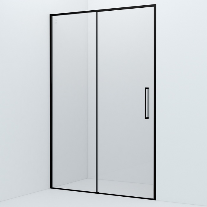 картинка Душевая дверь IDDIS Slide 130 раздвижная, черный, SLI6BS3i69 от магазина Ваша Сантехника